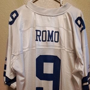 Men's NFL equipment Dallas Cowboys Tony Romo #9 White/ Blue Mesh Jersey Size XXL